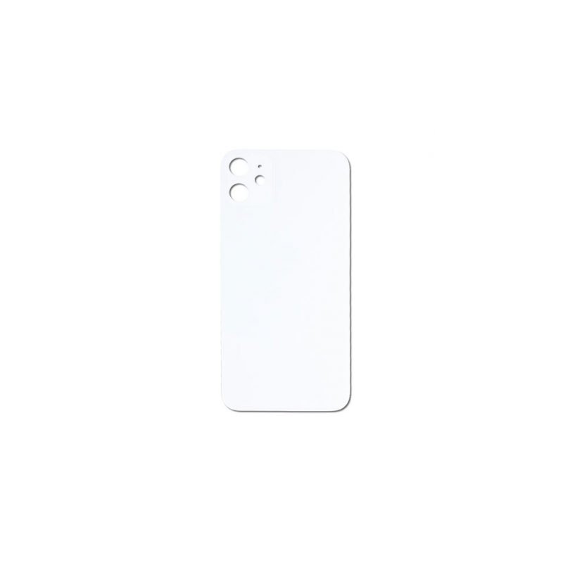 Vitre arrière iPhone 11 Blanc (Grand trou)