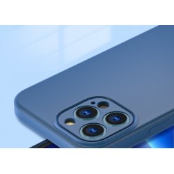 iPhone 13 Pro Max- coque silicone ultra resistante Bleu