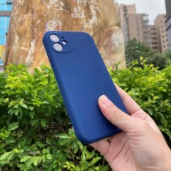 iPhone 11 - Coque mate silicone cat eyes - Bleu