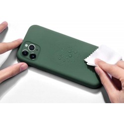 copy of iPhone 11 pro - Coque mate small holes green