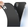 iPhone 11 pro Max - Coque mate silicone petit trous - Noir