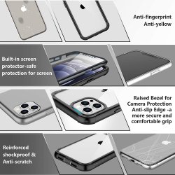 Coque Intégré iPhone 13 Antichoc avec Protège-écran Full Body