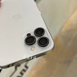 iPhone 13 pro max/13 Pro -Kit de 3 Verres Caméra - Noir