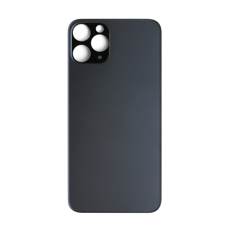 Vitre arrière iPhone 11 Pro Max Noir (Grand trou)