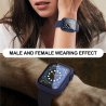 Apple Watch 41mm serie 7 - coque PC Bleu avec verre trempé
