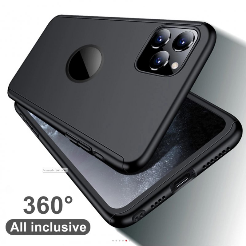 copy of iphone 11 pro Max- Coque abs pc Noire couverture complète, verre offert