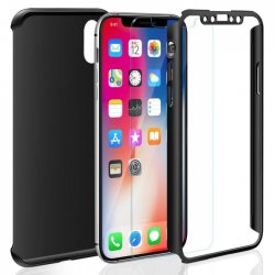 copy of iphone 11 pro Max- Coque abs pc Noire couverture complète, verre offert