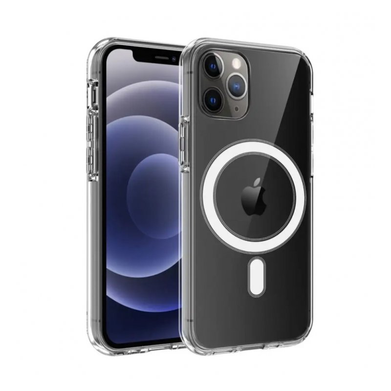 copy of iPhone 12 pro/12-  Coque Transparente avec Cercle magnétique intégré