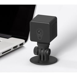Mini Caméra Wifi Caméras avec Batterie Intégrée Sans Fil HD 1080p avec Détection de Mouvement Vision Nocturne Sécurité