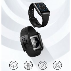 Bracelet Apple Watch Series 3 / 4 / 5 / 6 / SE 42 Mm / 44 Mm Baseus Noir