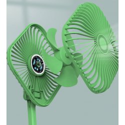 Ventilateur USB pliable portable rechargeable 4W Vert