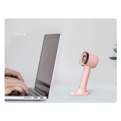 Mini ventilateur portable USB 110g pile rechargeable-Rose