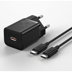 kit Chargeur rapide CHARGEUR SECTEUR USB TYPE C 25W FAST CHARGE Baseus NOIR