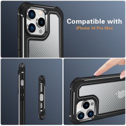 copy of iPhone 12 pro/12 - black case amouvable caméra protection