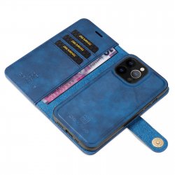 iPhone 12 Pro/12 - Portefeuille étui coque détachable Bleu