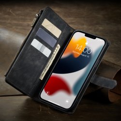 iPhone 13 Pro Max - Portefeuille portemonnaie Noir