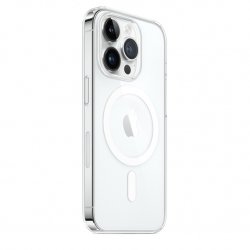 iPhone 14 Pro Max - Coque Transparente avec Cercle magnétique intégré