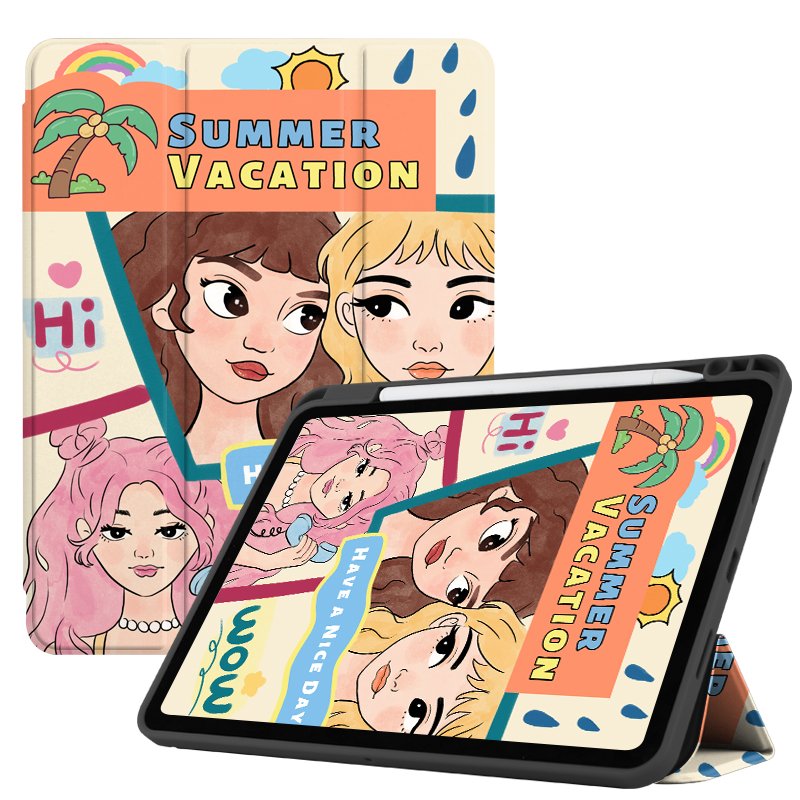 iPad(Air/Pro)-étui support Smartcase Les Filles (sans pencil)