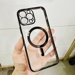 copy of iPhone 12 pro/12-  Coque Transparente avec Cercle magnétique intégré