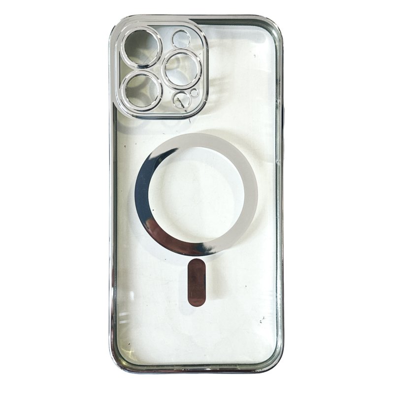 iPhone 14 Pro Max - Coque Transparente magsafe bord avec Cercle magnétique intégré