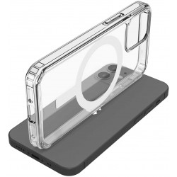 iPhone 14 - Coque Transparente avec Cercle magnétique intégré