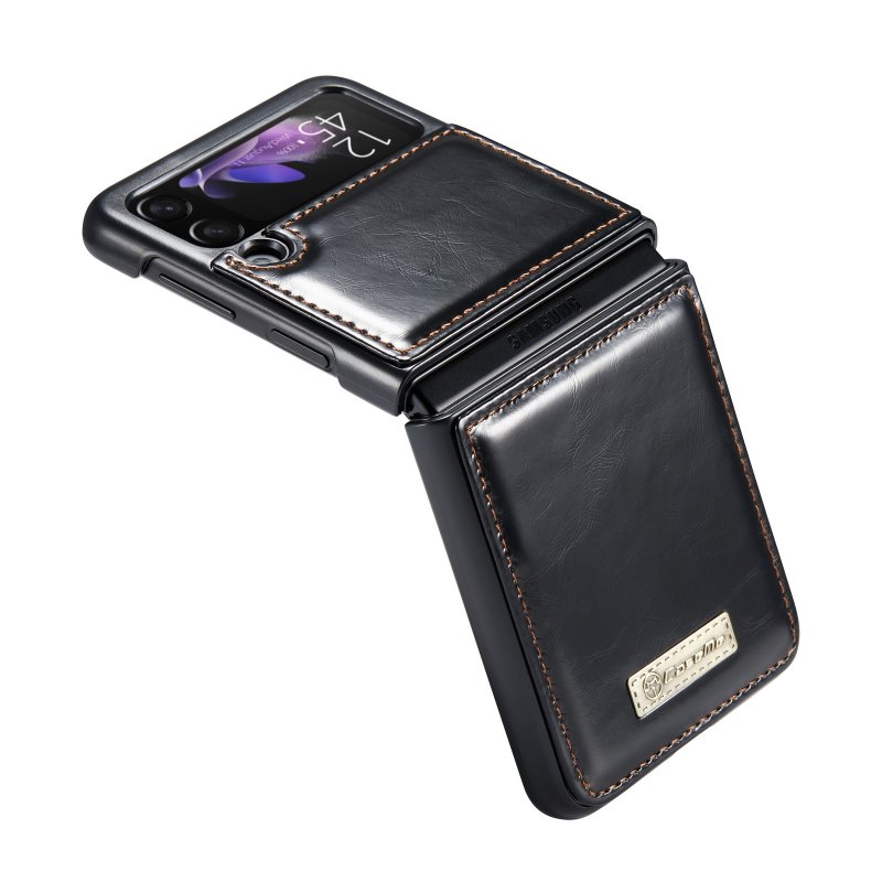 Galaxy Z Flip3 - Etui à Rabat étui de lux Noir