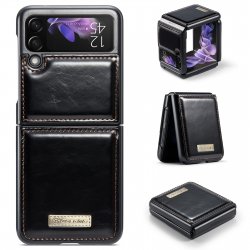 Galaxy Z Flip3 - Etui à Rabat étui de lux Noir