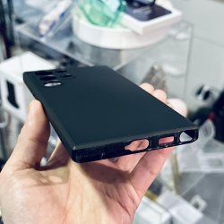 Galaxy S23 ultra - Coque silicone semi rigide antichoc Noir