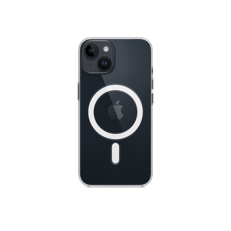 iPhone 14 plus - Coque Transparente avec Cercle magnétique intégré