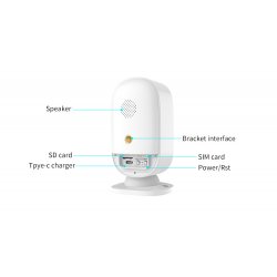 Caméra de surveillance PIR à batteries avec panneau solaire 4W