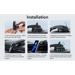 copy of Support de chargeur de voiture sans fil 15W avec magnétique Magsafe