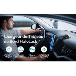 ESR HaloLock Dashboard Wireless Charger iphone samsung