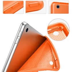 iPad Mini 7/6 - étui support smart case orange avec rayure Pencil