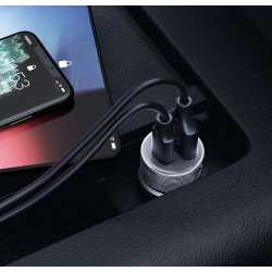 Chargeur allume cigare Voiture 20W  Port USB + Type-C Chargeur