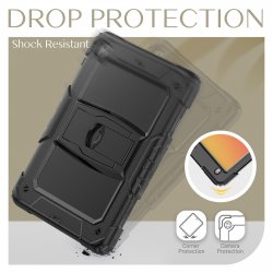 iPad 9/8/7 10.2''- Coque 360 ultra robuste housse support avec béquille noir