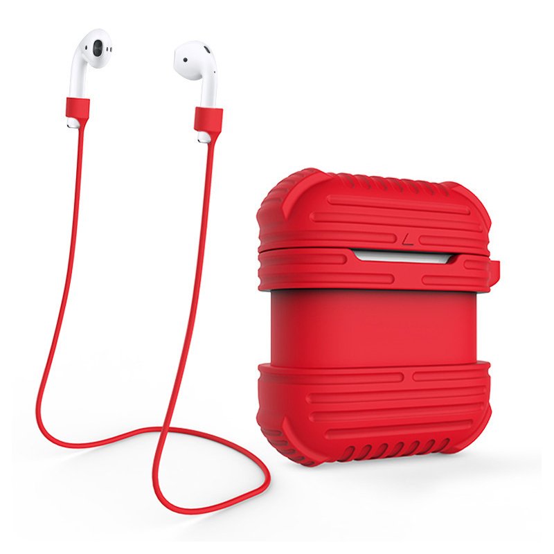 copy of Airpods 2/1- Coque de protection silicone rouge