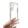 Galaxy S23 Ultra - coque transparent anti empreinte ultra résistante avec renforts 4 coins