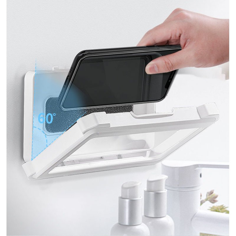 Support IPad étanche Pour Douche Et Cuisine - Rotation 360°, écran Tactile Réactif, Fixation Murale Ou Bureau - Jusqu'à 11 Pouces