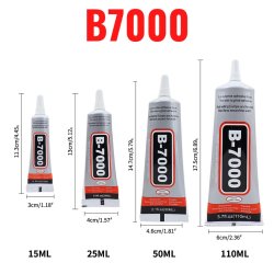 COLLE B7000 15 ML Super Glue Pour Réparation Pose Téléphones Smartphones Tablettes