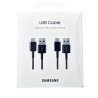 2 Câbles USB / Type-C Samsung - 1,5M - Noir - Retail Box (Origine) - Pack de 2