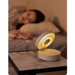 Ventilateur à batterie ultra-silencieux rotatif suspendu lumineau avec télécommande