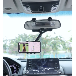 Support voiture retrovisieur extensible pour téléphone 5.8-9cm