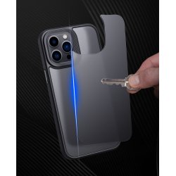 iPhone 14 - coque cadre noire dos translucide