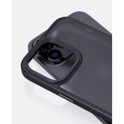 iPhone 14 - coque cadre noire dos translucide