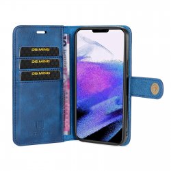 iPhone 13 - Portefeuille étui coque détachable Bleu