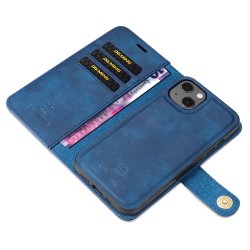 iPhone 13 - Portefeuille étui coque détachable Bleu