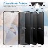 iPhone 15 Pro/Max/15 Plus/15 - Protection d'écran en verre trempé Anti Espion privacy Tempered Glass
