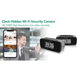 HD 1080P élégant Mini Horloge WiFi Caméra de sécurité
