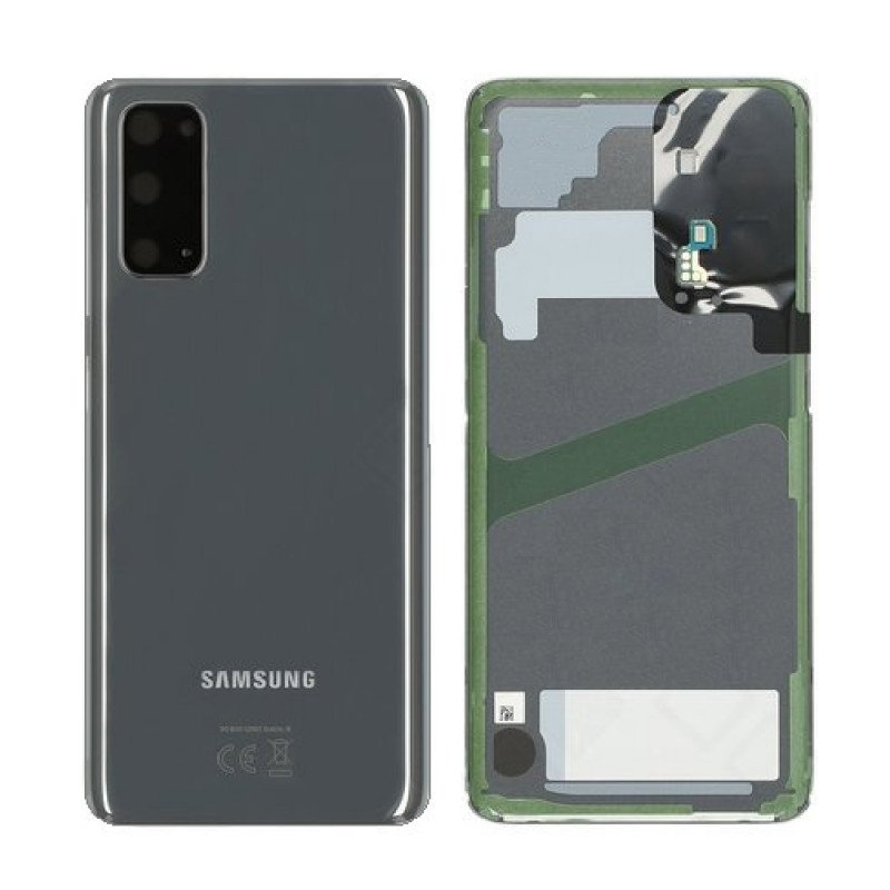Vitre arrière Galaxy S20 4G/5G (G980F/G981B) Gris (Service Pack)