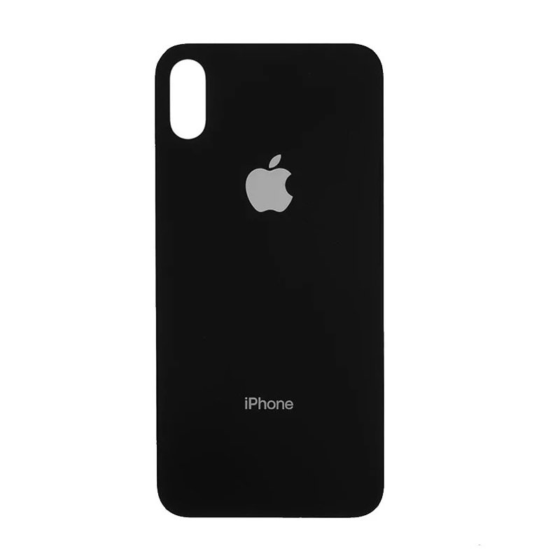 Vitre arrière pour iPhone X avec logo (Grand trou)